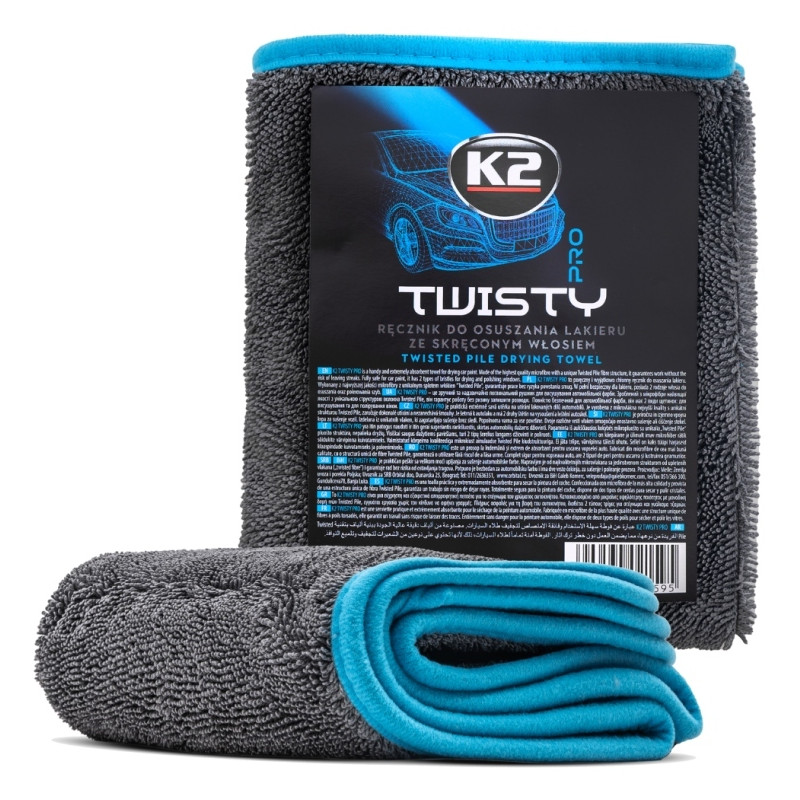 K2 TWISTY mikrofibra dwustronna włosie krótkie i długie 60cmx40cm K2 TWISTY mikrofibra dwustronna włosie krótkie i długie 60cmx40cm