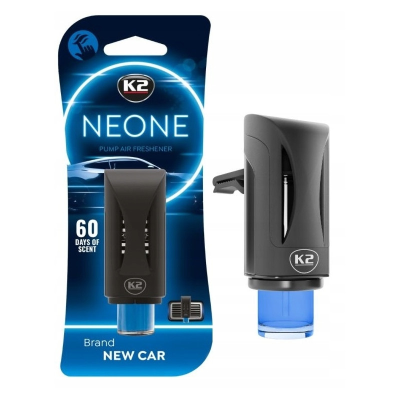 K2 NEONE Zapach samochodowy w kratkę nawiewu odświeżacz powietrza 6ml K2 NEONE Zapach samochodowy w kratkę nawiewu odświeżacz powietrza 6ml