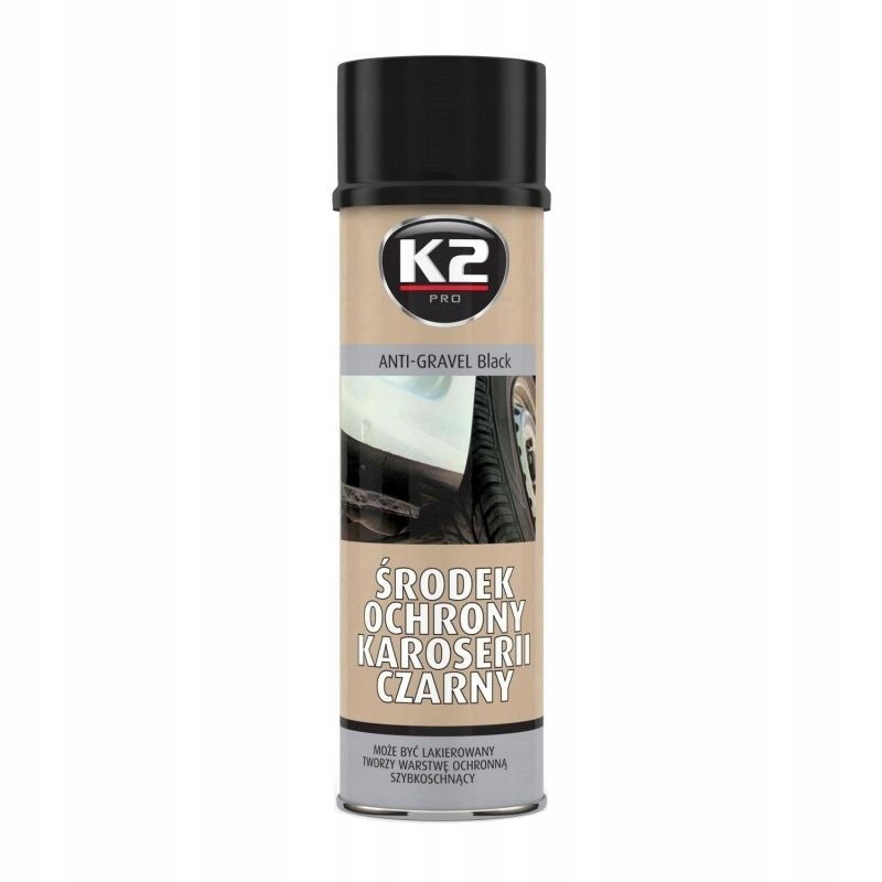 K2 Środek płyn sprey spray ochronny do karoserii czarny 500 ml K2 Środek płyn sprey spray ochronny do karoserii czarny 500 ml