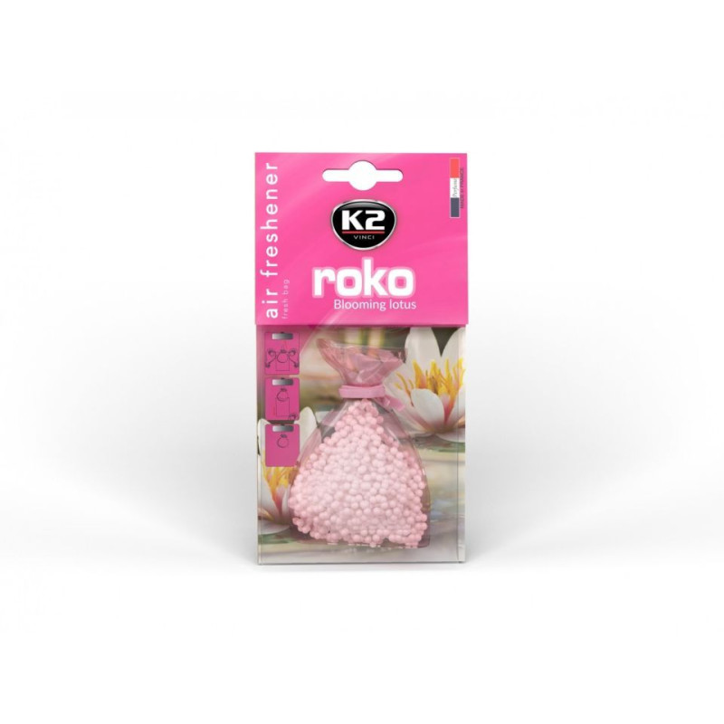 K2 ROKO Woreczek zapachowy odświeżacz kuleczki blooming lotus 20 g K2 ROKO Woreczek zapachowy odświeżacz kuleczki blooming lotus 20 g