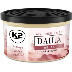 K2 DAILA RELAX Zapach w puszce odświeżacz powietrza kadzidło dym 30 g
