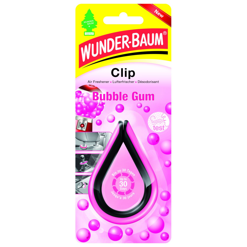 WUNDER BAUM CLIP Odświeżacz samochowy Guma Balonowa bubble gum