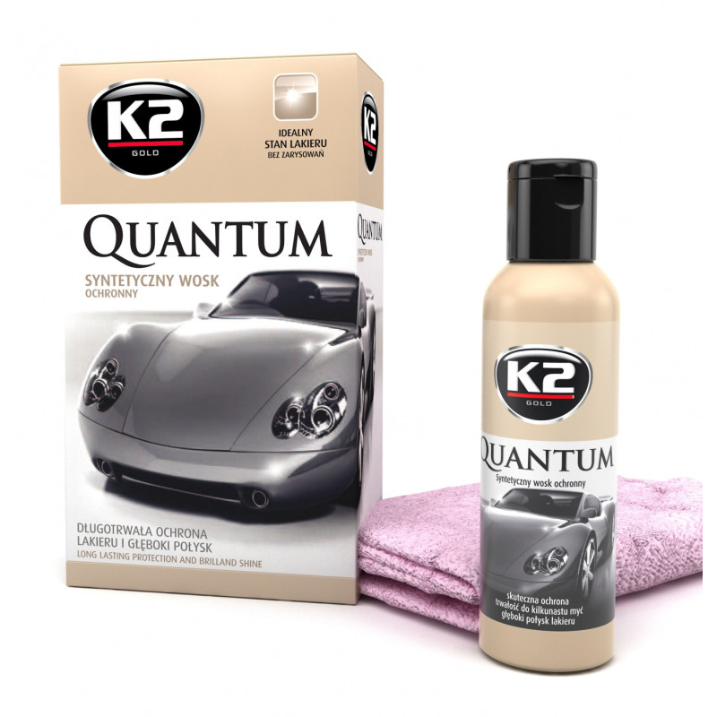 K2 Quantum Wosk syntetyczny ochronny + mikrofibra 140g K2 Quantum Wosk syntetyczny ochronny + mikrofibra 140g