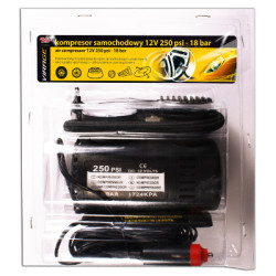 Kompresor samochodowy 12V 250 psi - 18 bar