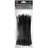 Opaski zaciskowe plastikowe - czarne 2,5mm x 160 100sztuk