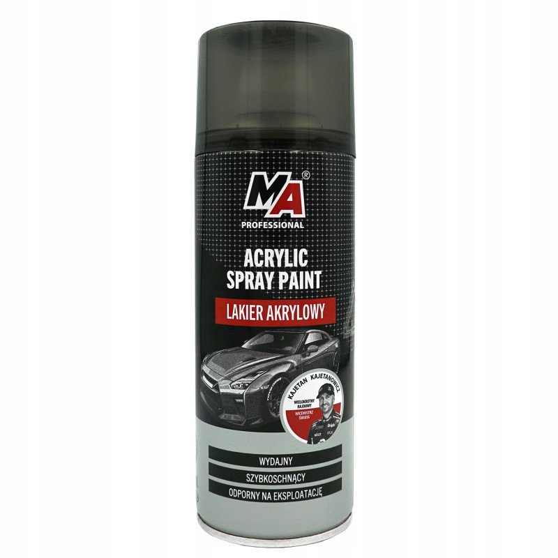 MA Professional Lakier akrylowy w spreyu sprayu czarny połysk 400 ml