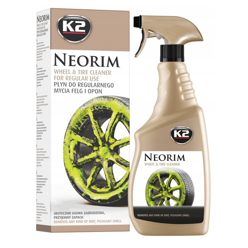 K2 NEORIM Preparat sprey spray piana do czyszczenia felg i opon 700 ml K2 NEORIM Preparat sprey spray piana do czyszczenia felg i opon 700 ml