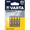Baterie Varta Superlife AA R6P cynkowo-węglowe 4 sztuki