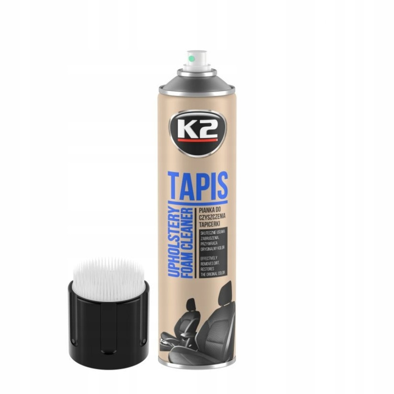 K2 TAPIS BRUSH Sprey spray pianka do tapicerki 600 ml + z szczotką K2 TAPIS BRUSH Sprey spray pianka do tapicerki 600 ml + z szczotką