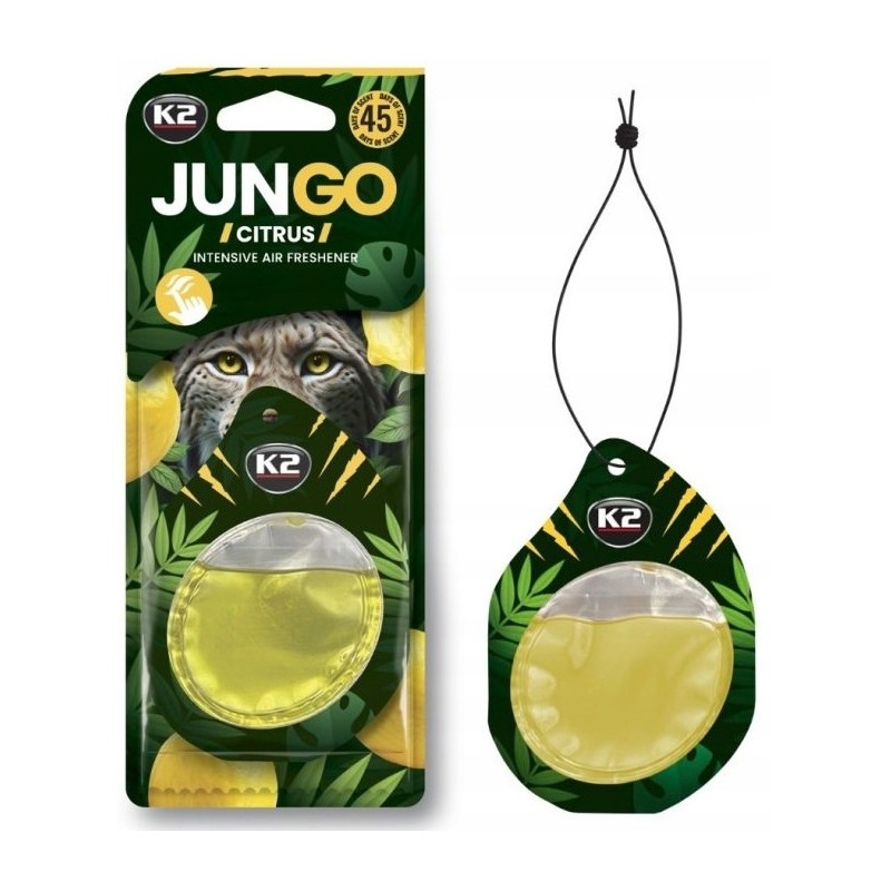 K2 CITRUS Zapach samochodowy zawieszka odświeżacz powietrza K2 CITRUS Zapach samochodowy zawieszka odświeżacz powietrza