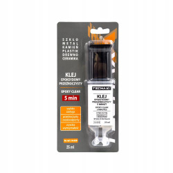 TECMAXX Klej epoksydowy przeźroczysty w strzykawce bezbarwny 25 ml
