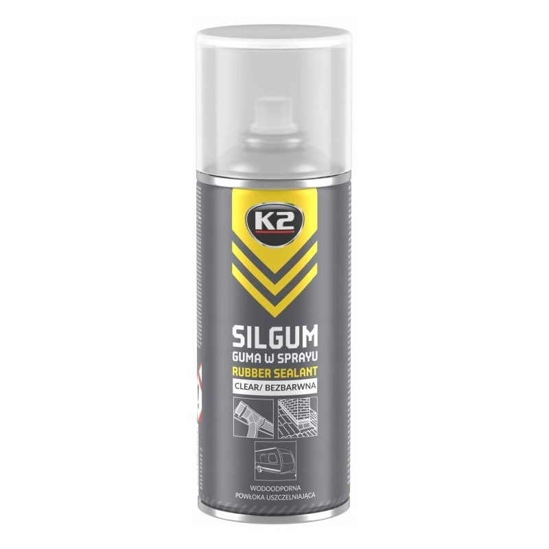 K2 SLINGUM Powłoka uszczelniajaca bezbarwny guma w sprayu spreyu 400ml K2 SLINGUM Powłoka uszczelniajaca bezbarwny guma w sprayu spreyu 400ml