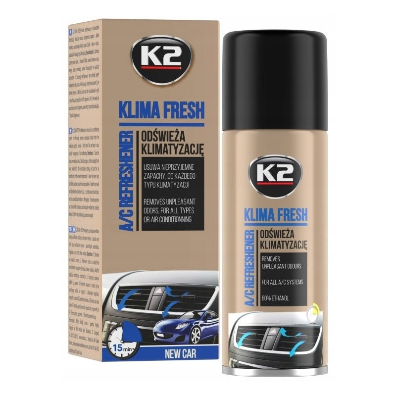 K2 Klima Fresh Zapach odświeżacz klimatyzacj 150 ml New Car