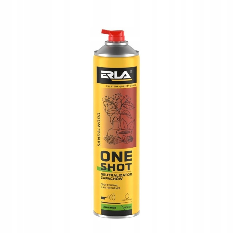 ERLA One shot Neutralizator zapachów odswieżacz sandalwood 600 ml