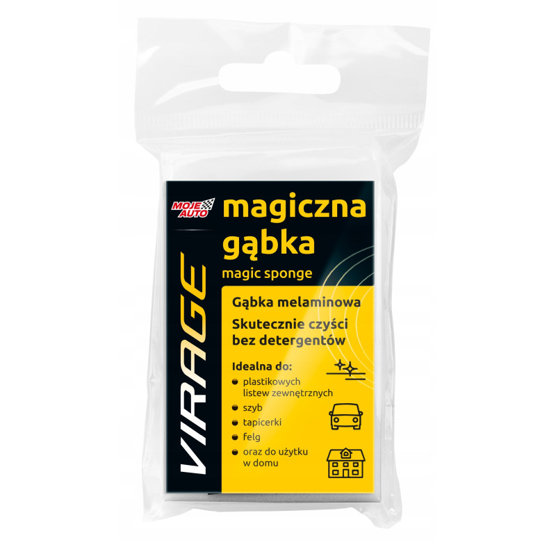 Magiczna gąbka biała wielokrotnego użytku Moje Auto Magiczna gąbka biała wielokrotnego użytku Moje Auto