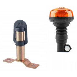 Lampa LED ostrzegawcza kogut 12V 24V traktor stroboskop + uchwyt