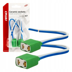 2x gniazdo wtyczka kostka ceramiczna H7 12V 24V