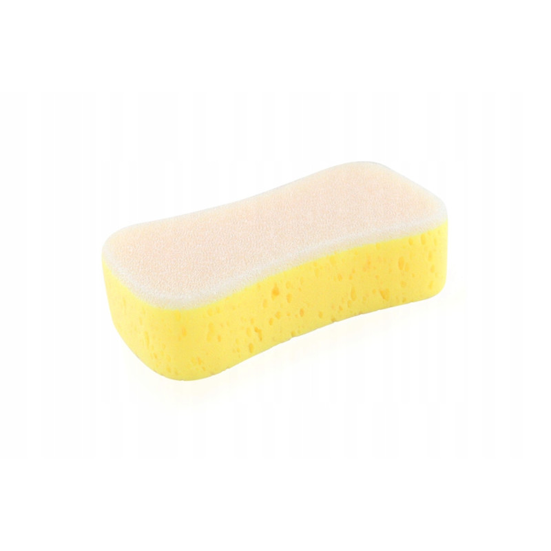 Gąbka do mycia samochodu 22x11x6 cm żółta AMIO