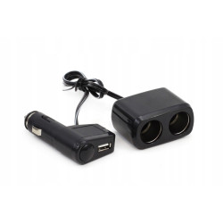 Rozgałęźnik rozgałęziacz gniazda zapalniczki SOC1 2+1 USB