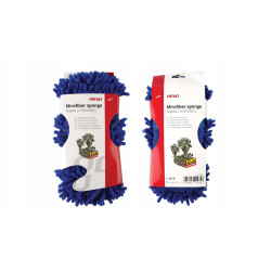 Gąbka do mycia samochodu szyb szkla plastiku mikrofibra 27x14x6 cm AMIO