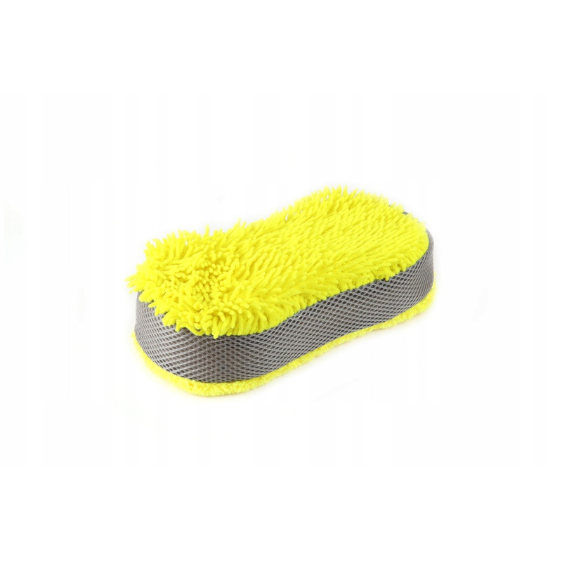 Gąbka do mycia samochodu szyb szkla mikrofibra żółta 23x10,5x5 cm AMIO Gąbka do mycia samochodu szyb szkla mikrofibra żółta 23x10,5x5 cm AMIO
