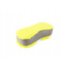 Gąbka do mycia samochodu szyb szkla mikrofibra żółta 23x10,5x5 cm AMIO