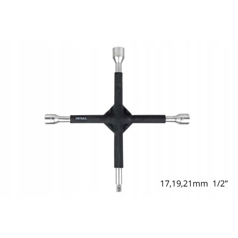 Klucz krzyżakowy gumowany 17 mm - 19 mm - 21 mm 1/2 "
