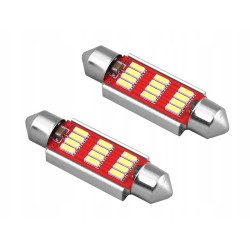 Żarówki LED 12 - 24 V C5W C10W 41 mm 12 XSMD 2 szt