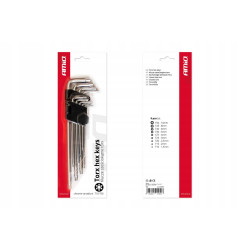 Zestaw Torx kluczy klucze sześciokątne długość 230mm 9 szt.