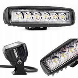Reflektor lampa robocza LED 18W 12V 24V 6000k - 16cm