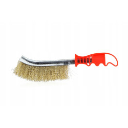 Szczotka mosiężna druciana do czyszczenia metalu 25cm