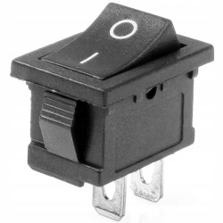 Przełącznik kołyskowy prostokątny czarny ON OFF 12V 24V AMIO