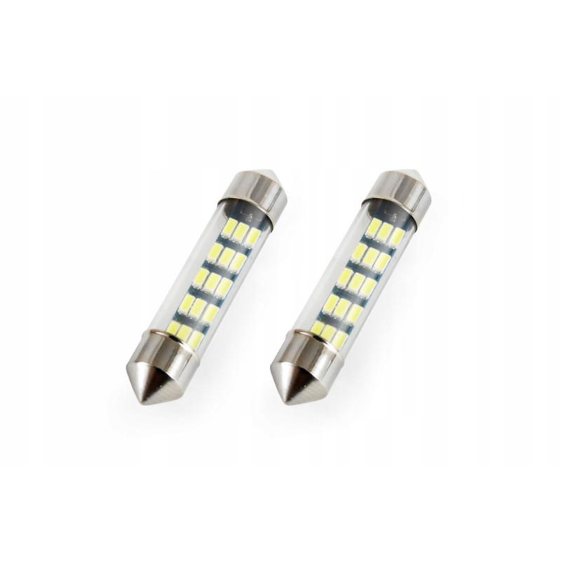 Żarówka żarówki LED C5W C10W 39 mm 12 V 0.6 W 15 x SMD Żarówka żarówki LED C5W C10W 39 mm 12 V 0.6 W 15 x SMD