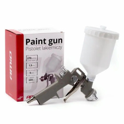 Pistolet lakierniczy do malowania dysza 1,5mm 600ml aluminium AMIO