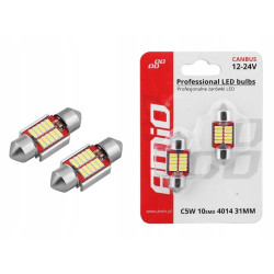 Żarówki  LED 12 - 24 V C5W C10W 31 mm 10 XSMD 2 szt.