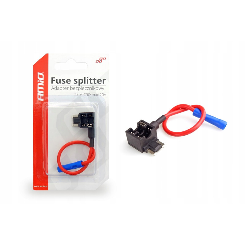 Gniazdo bezpiecznika adapter bezpiecznikowy 20A AMIO Gniazdo bezpiecznika adapter bezpiecznikowy 20A AMIO