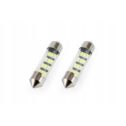 Żarówki żarówka LED 12 V C5W C10 W 36 mm białe