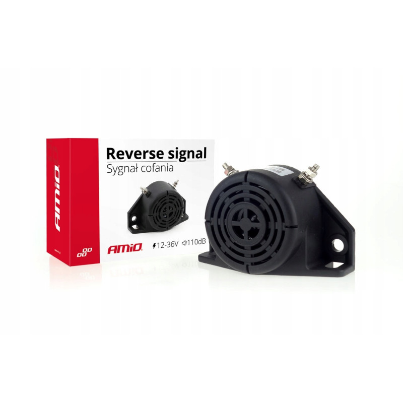Sygnał cofania 12V 24V 36V 110dB AMIO Sygnał cofania 12V 24V 36V 110dB AMIO