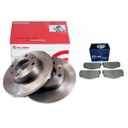 Tarcze hamulcowe Brembo + klocki Polonez FSO 125p tył