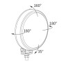 Reflektor halogen dalekosiężny WARSZAWA SYRENA NYSA FSM F126 FSO 125p 0611.44910