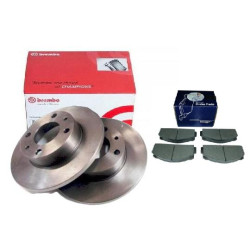 Tarcze hamulcowe Brembo + klocki Polonez FSO 125p przód