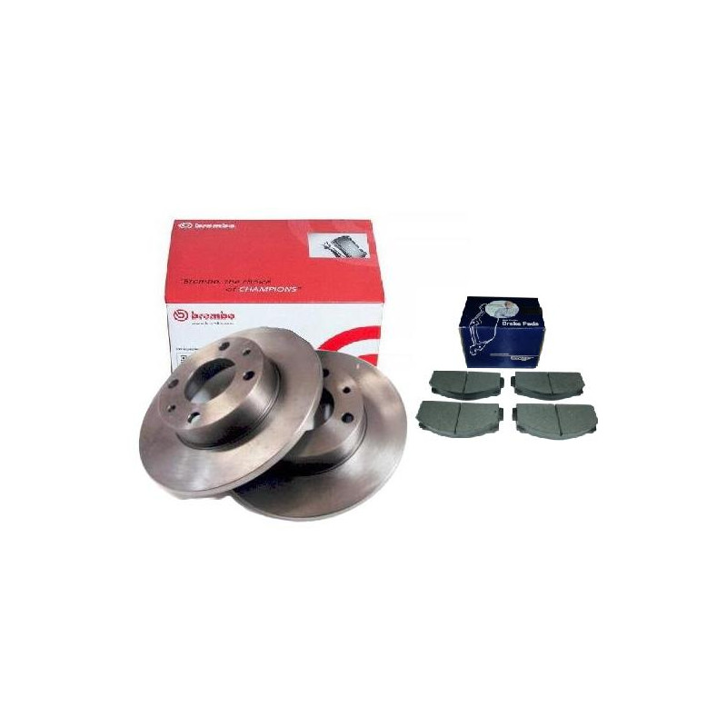 Tarcze hamulcowe Brembo + klocki Polonez FSO 125p przód Tarcze hamulcowe Brembo + klocki Polonez FSO 125p przód