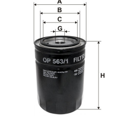 Filtr oleju Daewoo FS Lublin I II III OP563/1