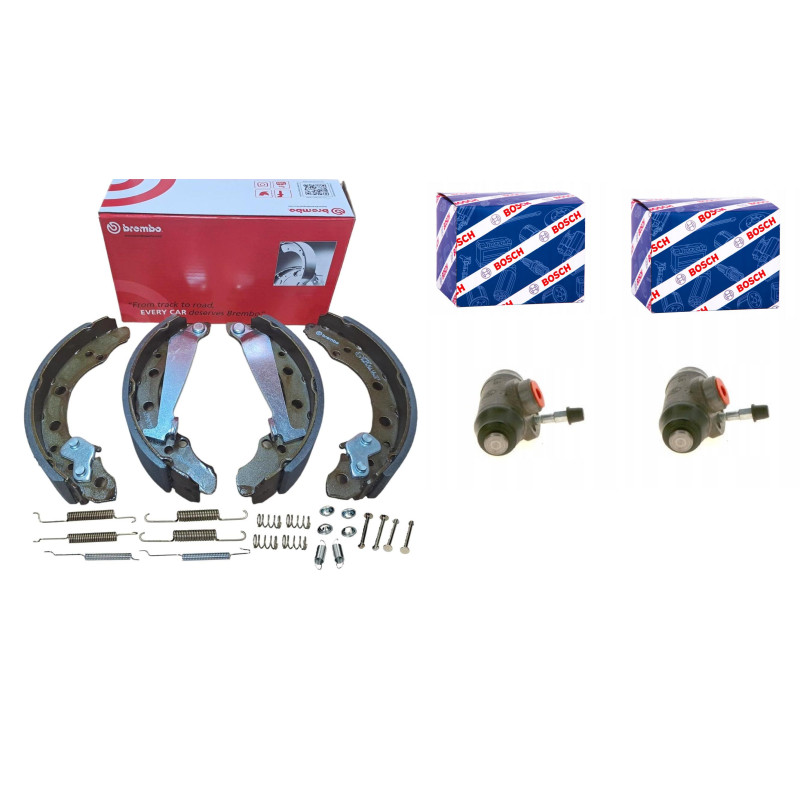 Szczęki sprężynki cylinderki Skoda Felicia Felicja Brembo + Bosch