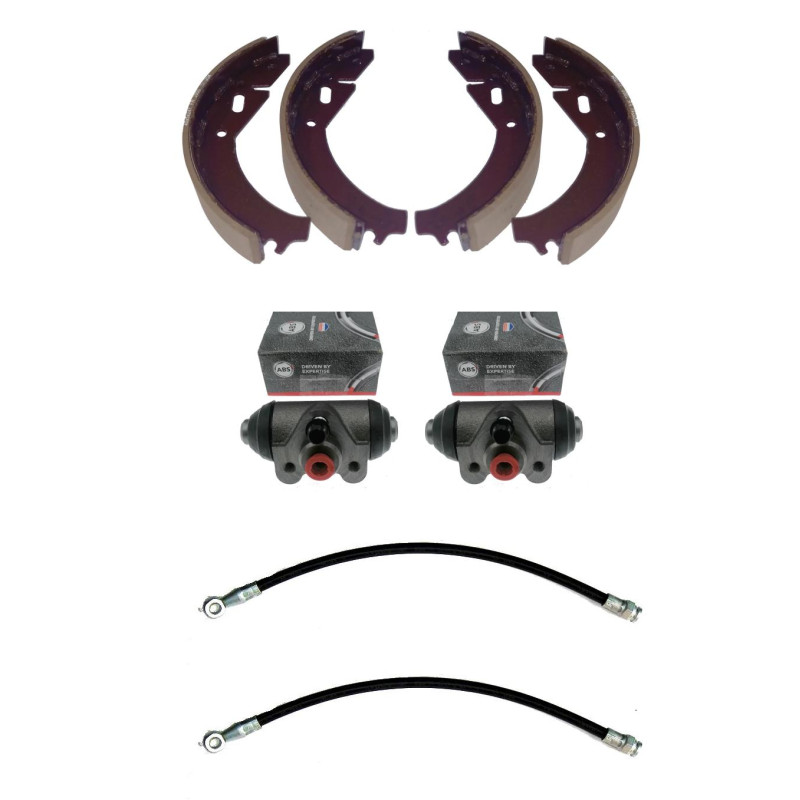 Szczęki + cylinderki + przewody hamulcowe Skoda 105 120
