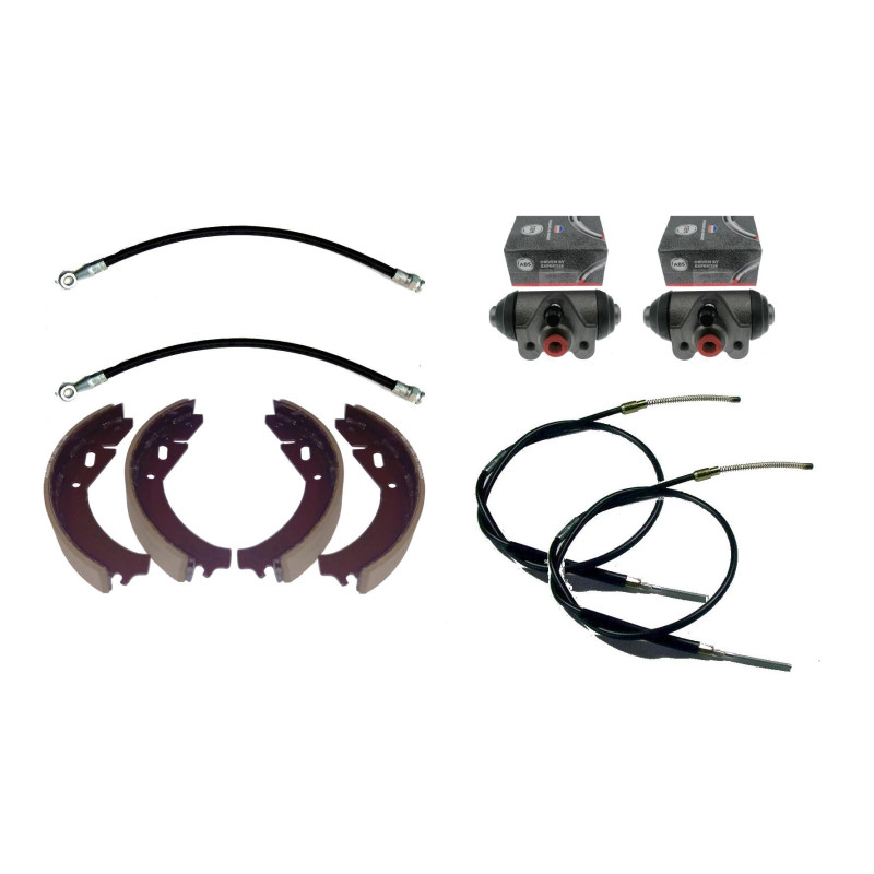 Szczęki + cylinderki + przewody + linki hamulcowe Skoda 105 120