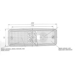 Lampa zespolona tylna uniwersalna 12-24V MASSEY FERGUSON