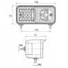 Lampa zespolona przód lewa LED diodowa Ursus C-360 C-330 na błotnik