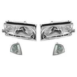 Reflektor lampy kierunkowskaz Skoda Octavia I kpl (2001-2010)