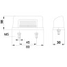 Lampa tablicy rejestracyjnej VW Golf IV Tiguan